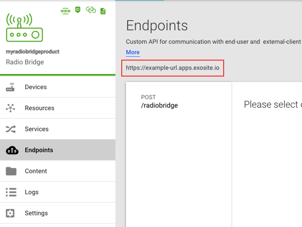 Exosense and Radio Bridge Endpoint